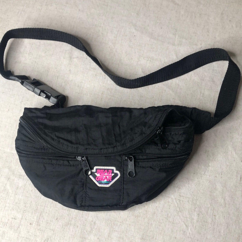 Vintage Rear Gear Black Fanny Pack